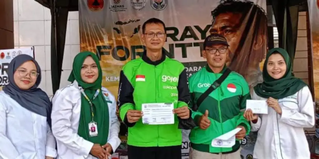 Aksi Solidaritas GMC Moker dan Ojol Mojokerto Galang Donasi Gempa Bumi NTT
